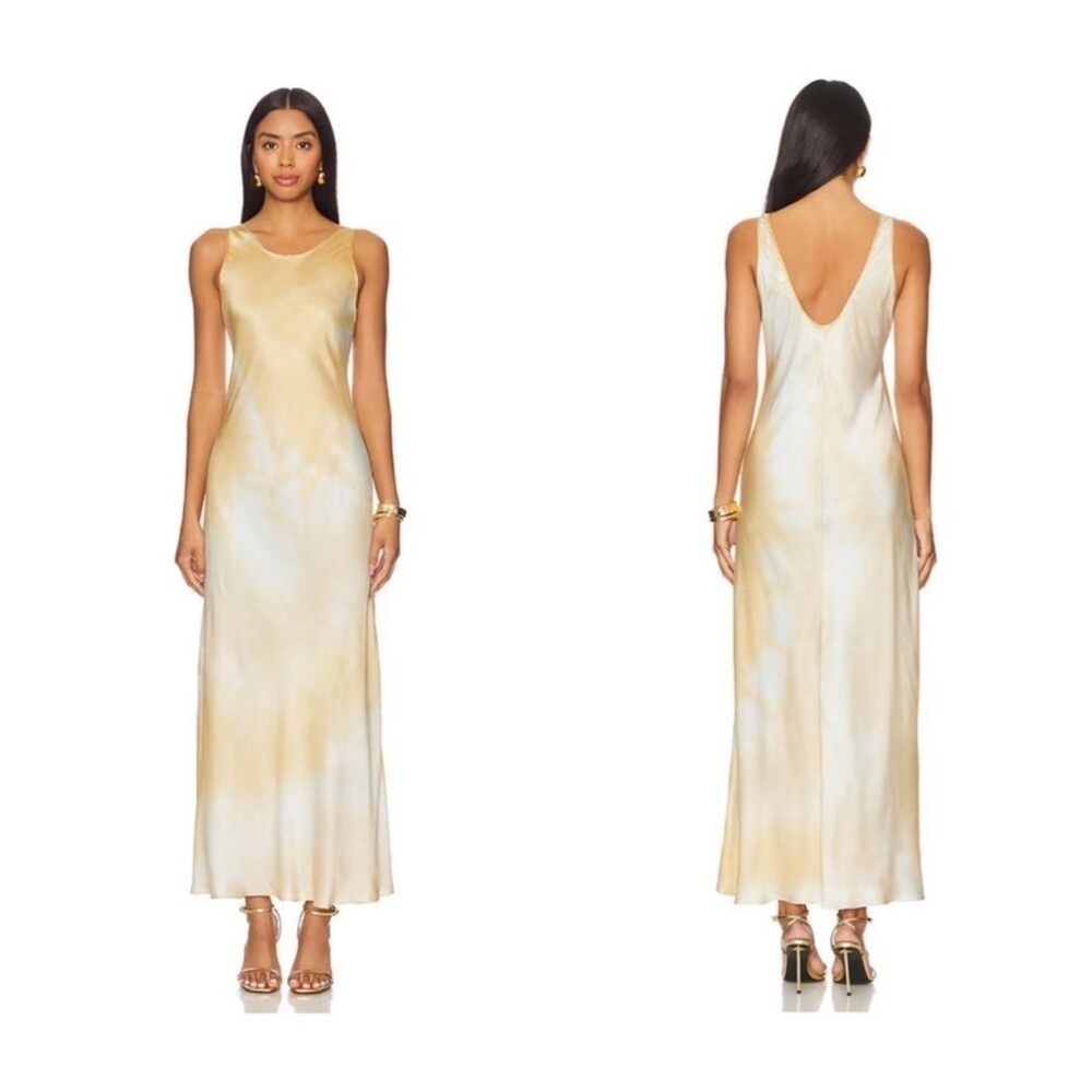 NWOT A.L.C. Amana Sleeveless Satin maxi Dress in Blue size 2 $695